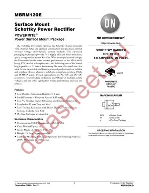 MBRM120ET3 datasheet  